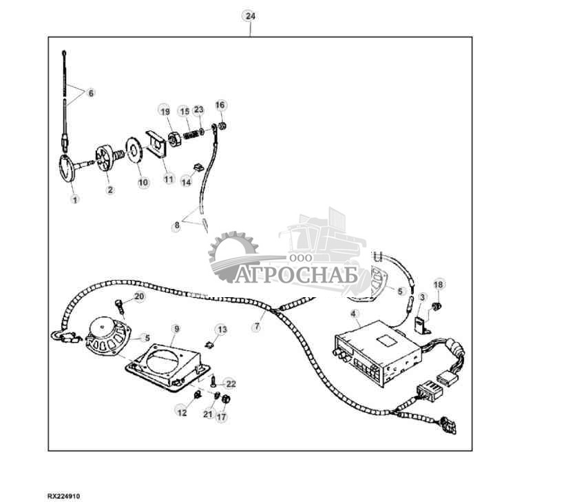 Radio Kit, AM  FM  Weather Band  CD Antenna, 2 Front Speakers 